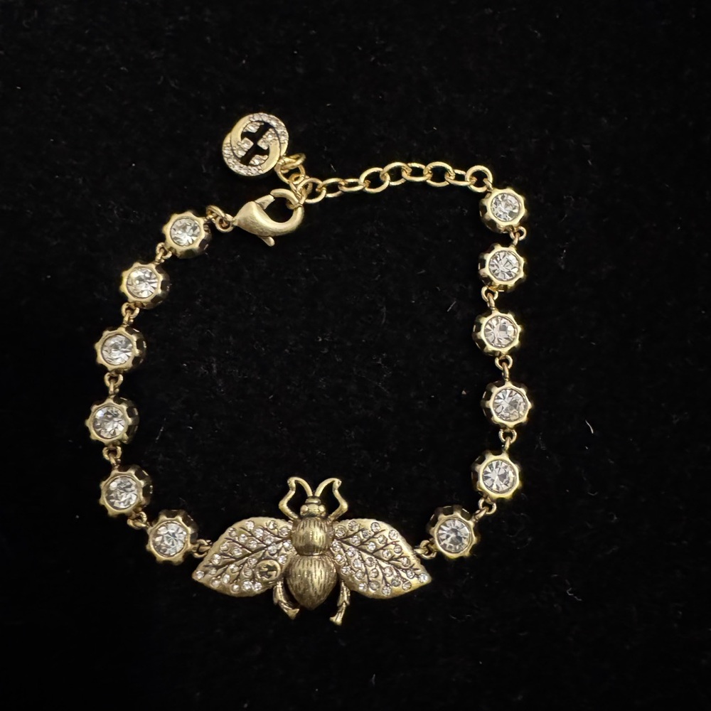Gucci Gold Bee Motif Bracelet